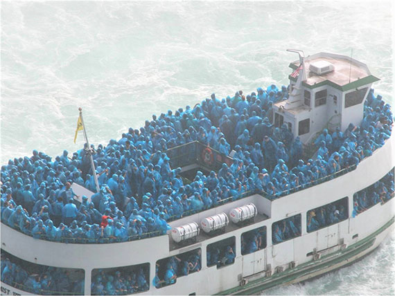 crowded boat