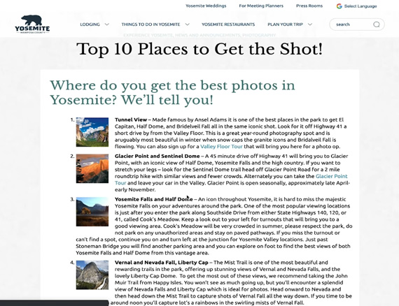 online research for finding photography locations