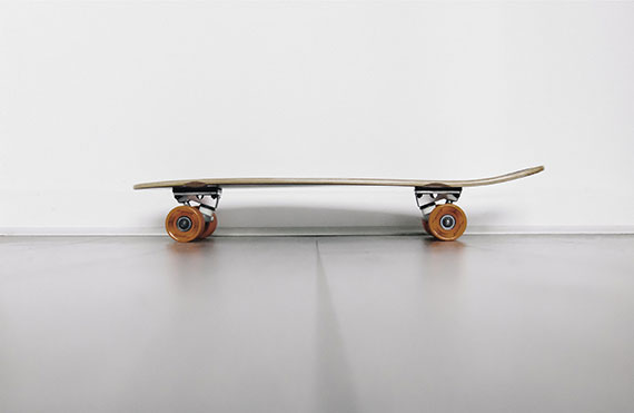 skateboard used for minimalist photography