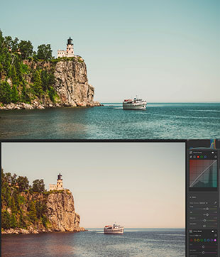 lightroom editing lighthouses