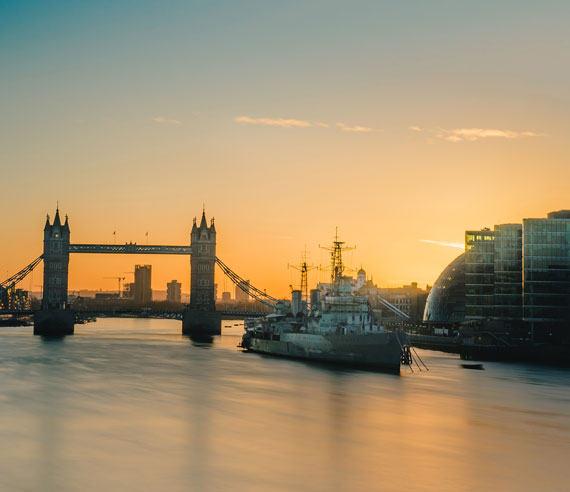 cityscape golden hour