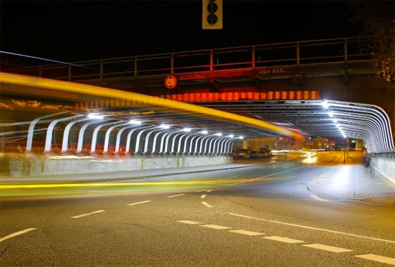 vehicle light trails