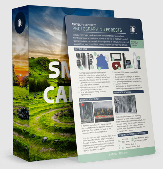 New! Travel Photography Snap Cards